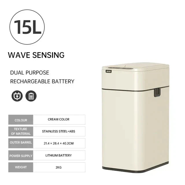 Karnz | Smart Edelstahl Automatischer Sensor Mülleimer