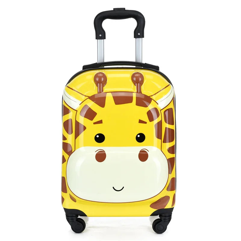 Sydney Kinderkoffer – 3D Tier Trolley mit 360° Rädern und verstellbarem Griff | Leicht und stoßsicher | Karnz