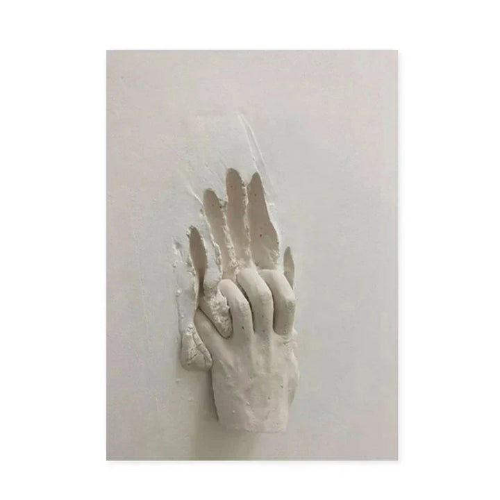 Moderne urbane abstrakte Eisenstatue Wandkunst Fine Art Leinwanddrucke 3D-Visualisierung Figurenkunst Bilder für minimalistische Wohnungswanddekoration | Karnz