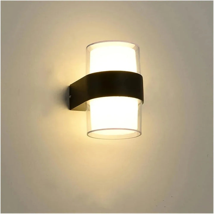 Karnz | AuroBeam LED Außenwandleuchte | Wasserdicht IP65 | Modernes Design für Balkon, Garten & Eingang | 9W / 18W