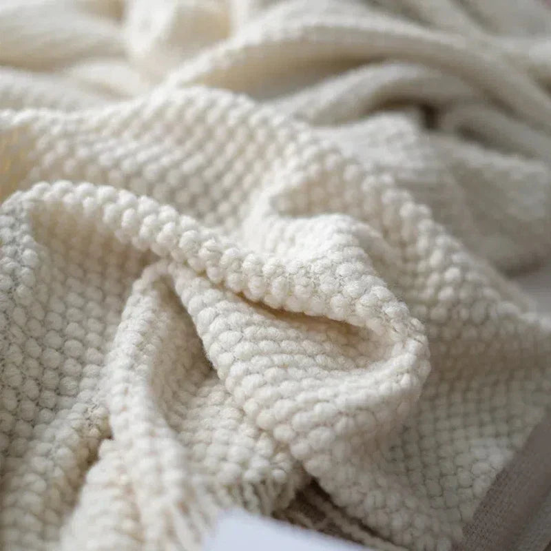 Cream-white blanket