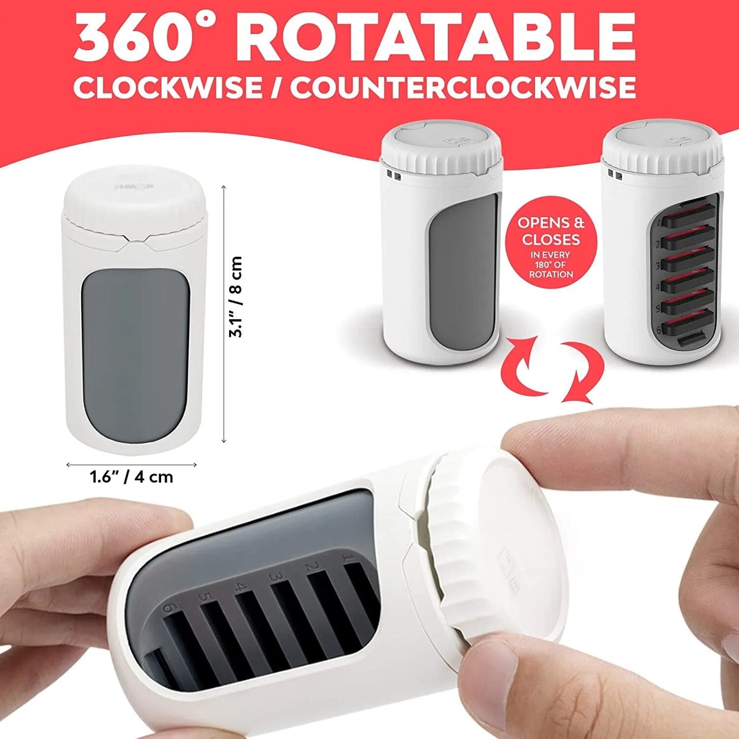 Rotierender Speicherkarte Halter Organizer | Karnz