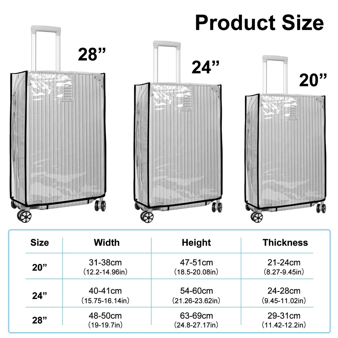 Transparente, wasserdichte Trolley-Abdeckung