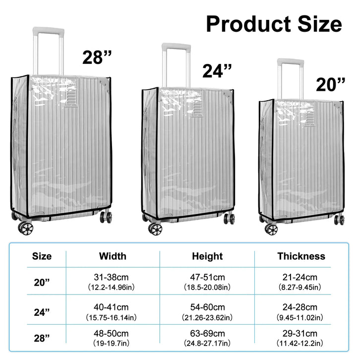 Transparente, wasserdichte Trolley-Abdeckung