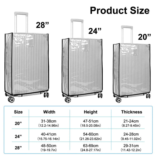 Transparente, wasserdichte Trolley-Abdeckung