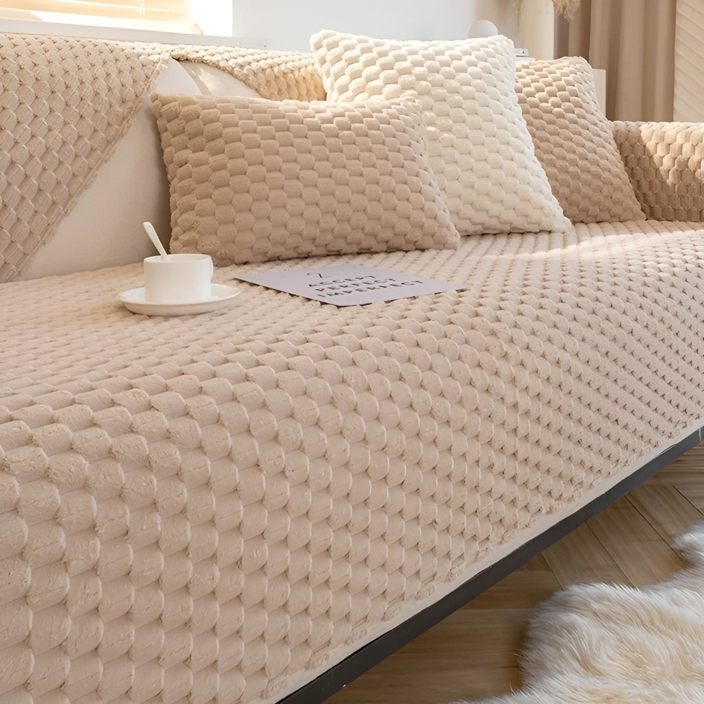 Luxuriöser Velours Sofabezug - VeluLuxe | Karnz