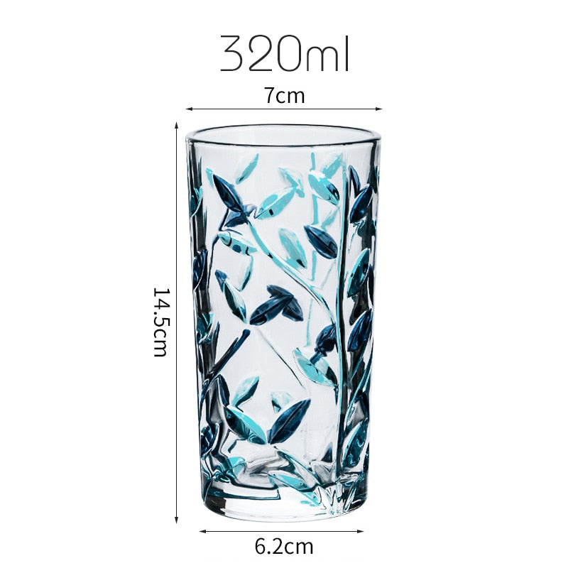 Handgemalte Blattglas-Tasse | Karnz