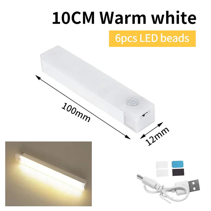 Karnz | SenseLite Motion LED | Wiederaufladbares Sensorlicht mit Magnetbefestigung | Warmweiß | Für Schrank, Bett & Flur