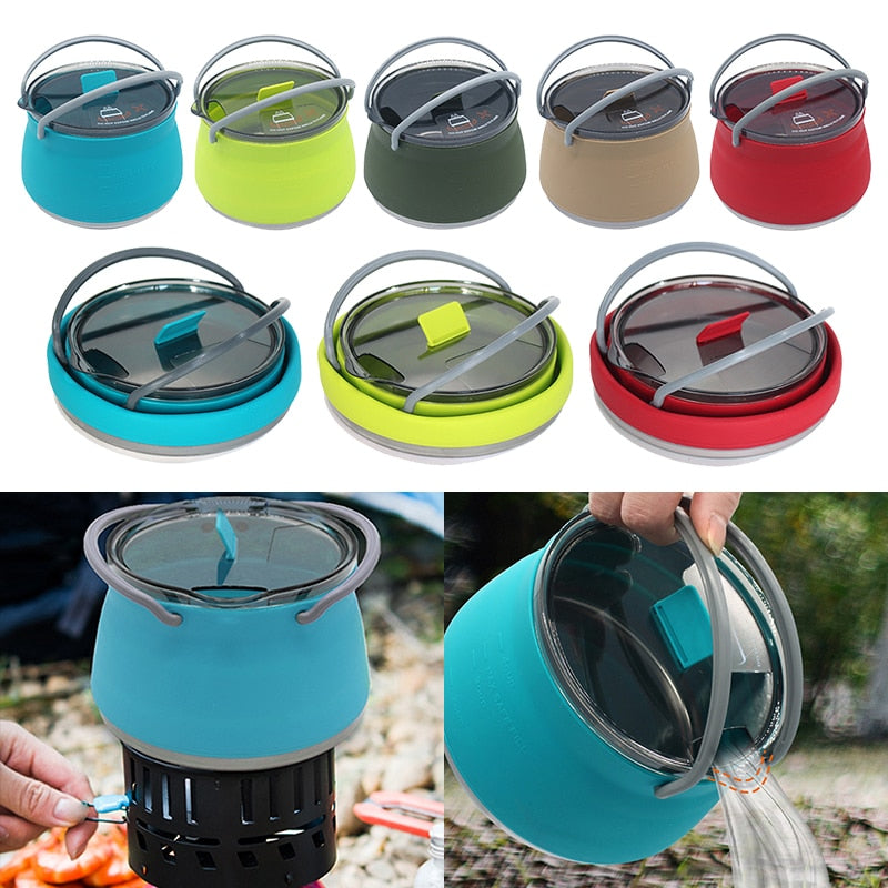 Reise Go Multifunktionaler Zusammenklappbarer Outdoor Wasserkocher | Karnz