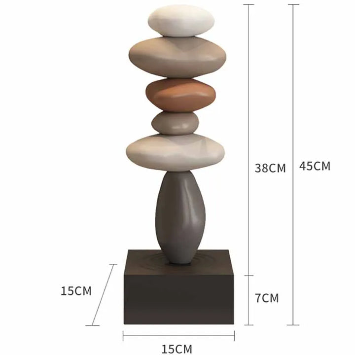 Zen Stein Stapel Ästhetische Wohnkultur