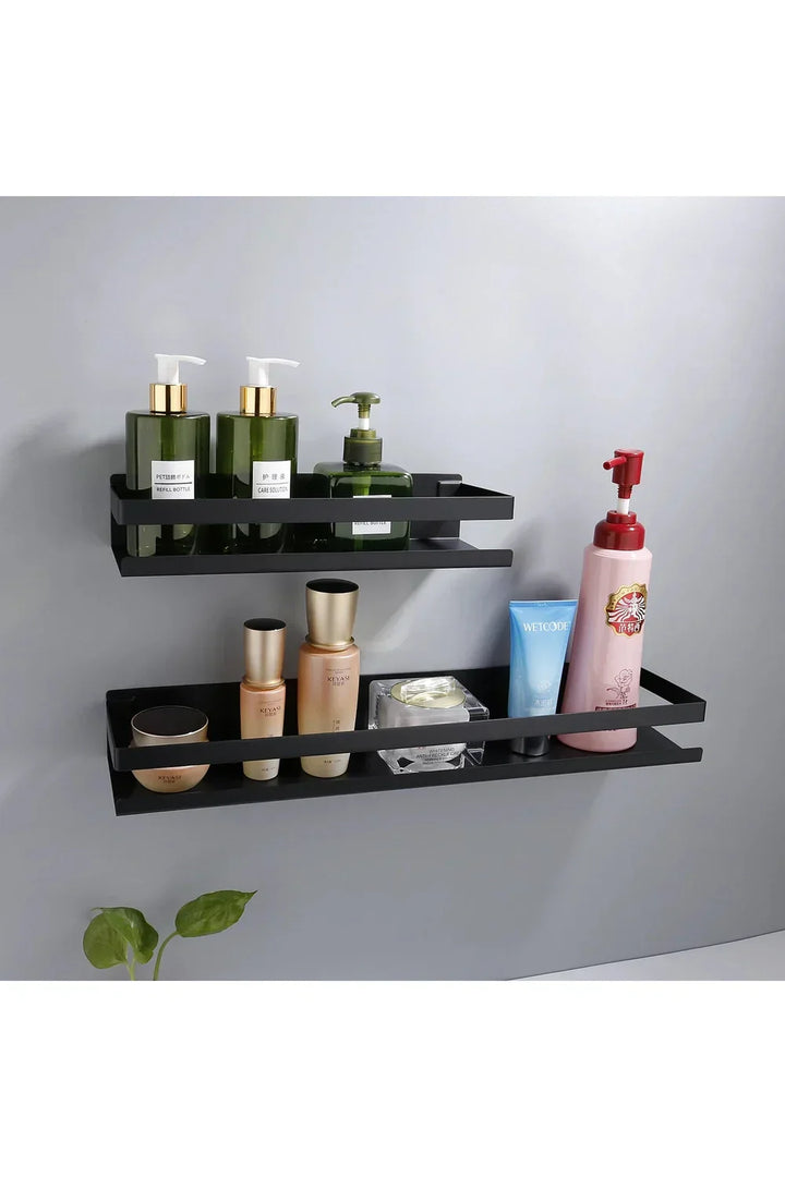 Moderne schwarze Wandregale