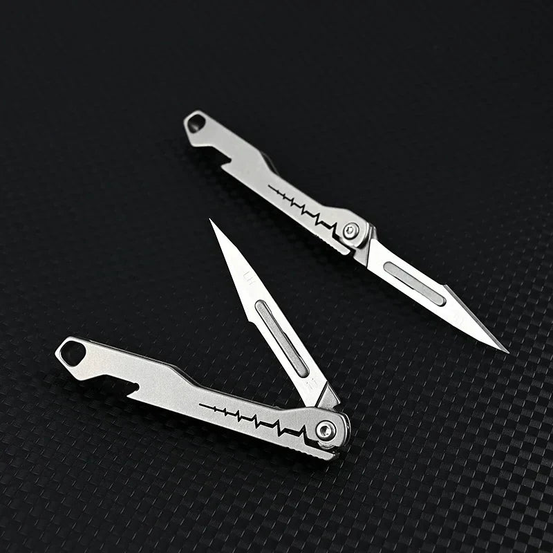 Titanium Multifunktionsfaltbares Scharfes Schneidemesser | Karnz