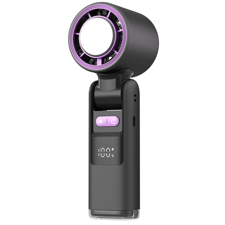 Mini-Handventilator mit 100 Windstufen und digitalem Display | Karnz