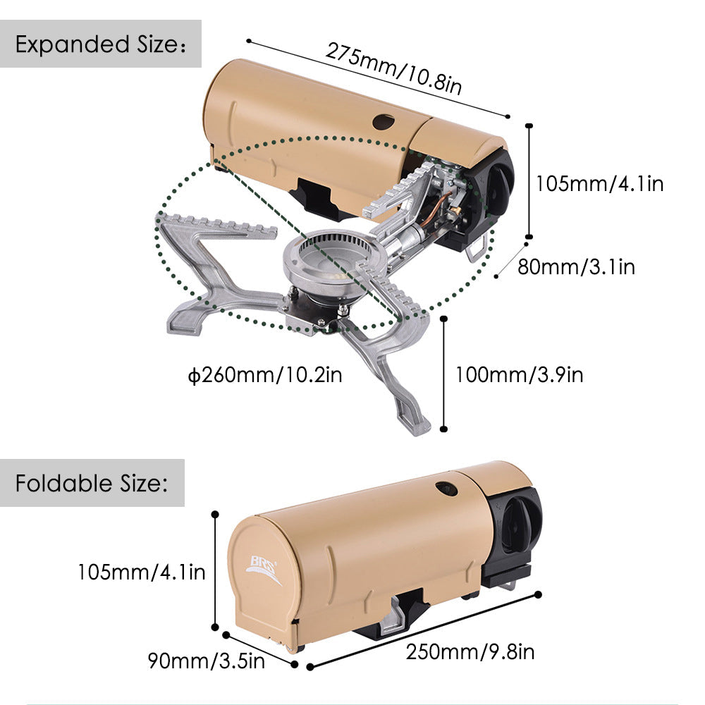 Outdoor Mini Tragbare Faltbare Gasherd | Karnz