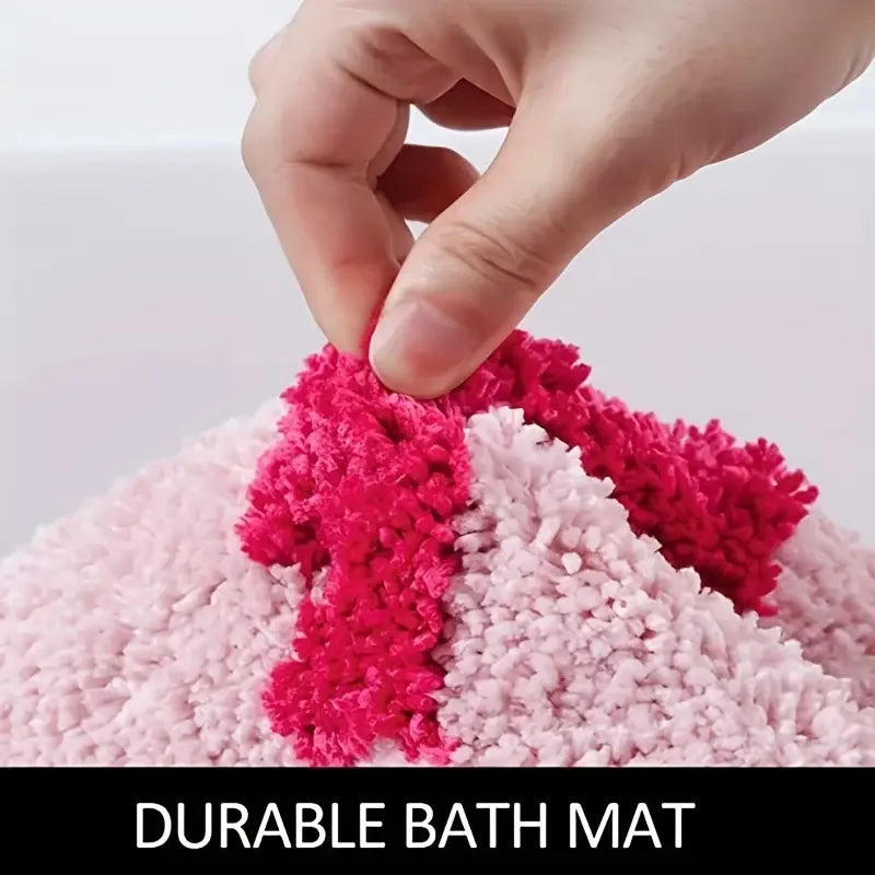 BlushNaked Gepolsterter Design Teppich – Pink "Get Naked" Bad- und Wohnteppich Karnz