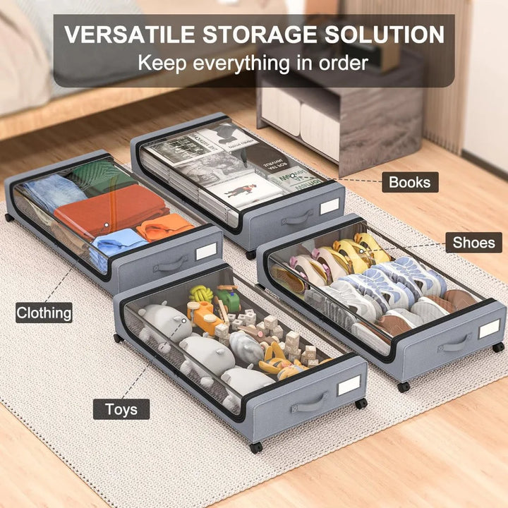 Unterbettlager Stapelbare Rollenbox Organizer | Karnz