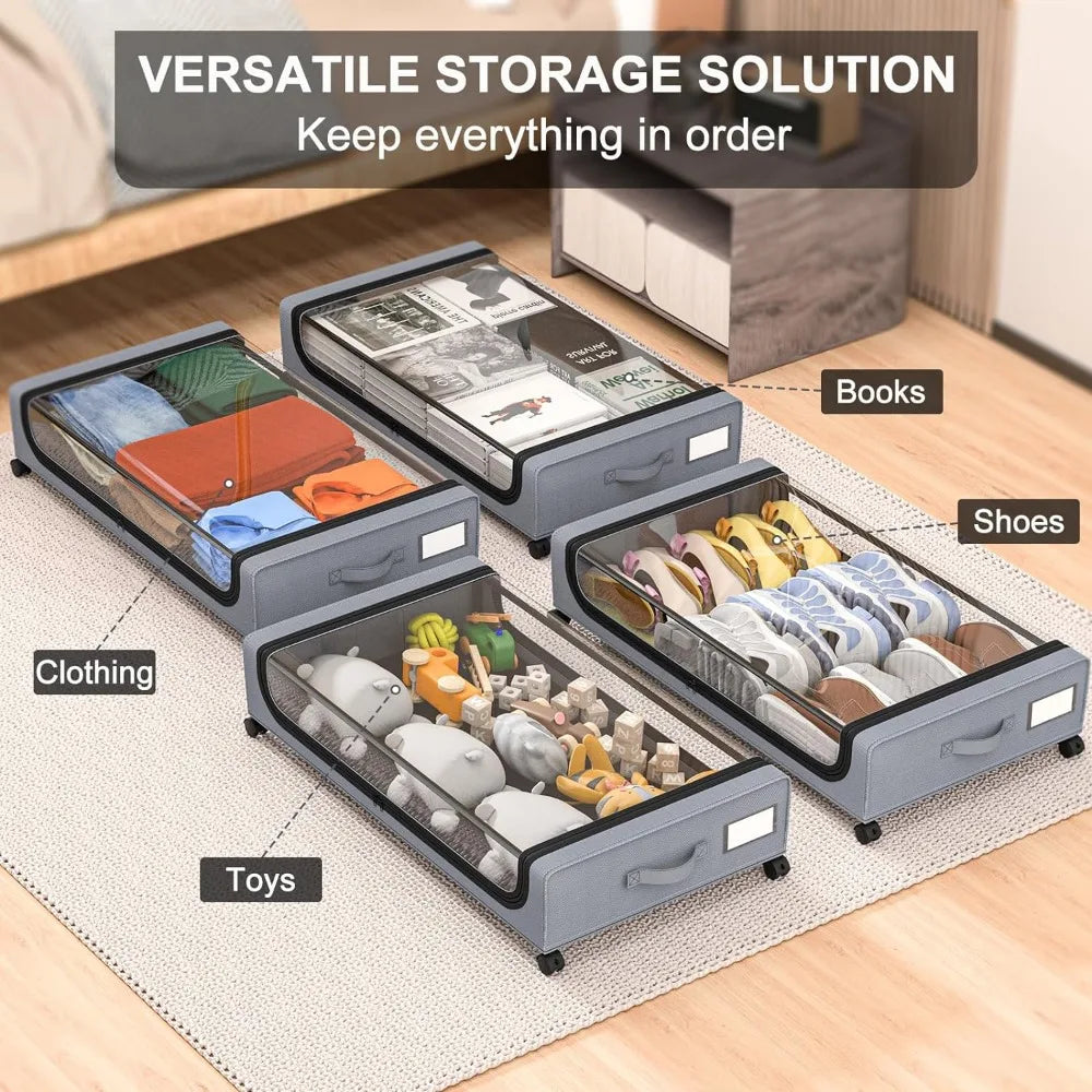 Unterbett Aufbewahrung StackaKarnze Rollenbox Organizer | Karnz