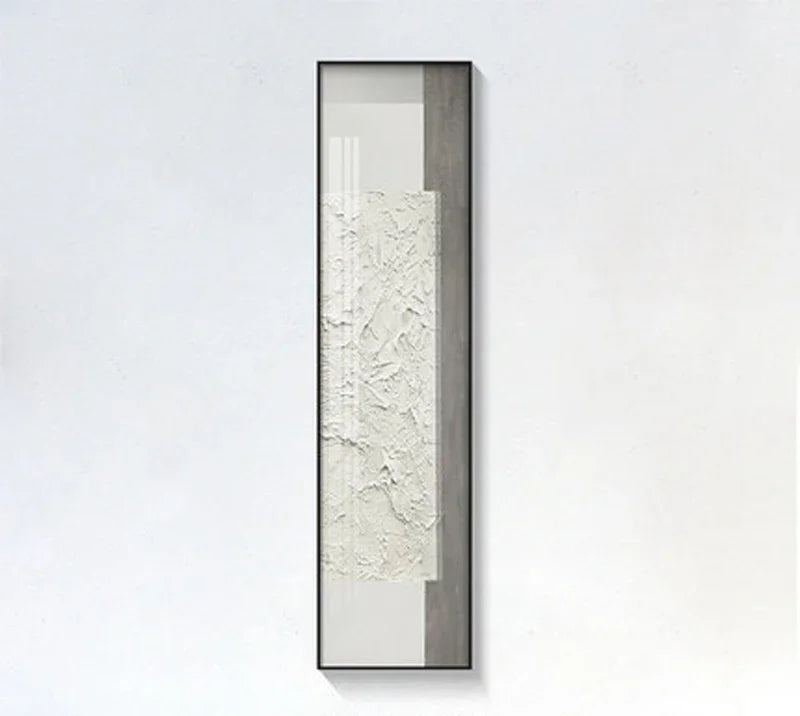 Minimalistische urbane abstrakte Wandkunst Fine Art Leinwanddrucke Hohe vertikale Bilder für Eingangsfoyer Wohnzimmer Heim Büro Dekor | Karnz