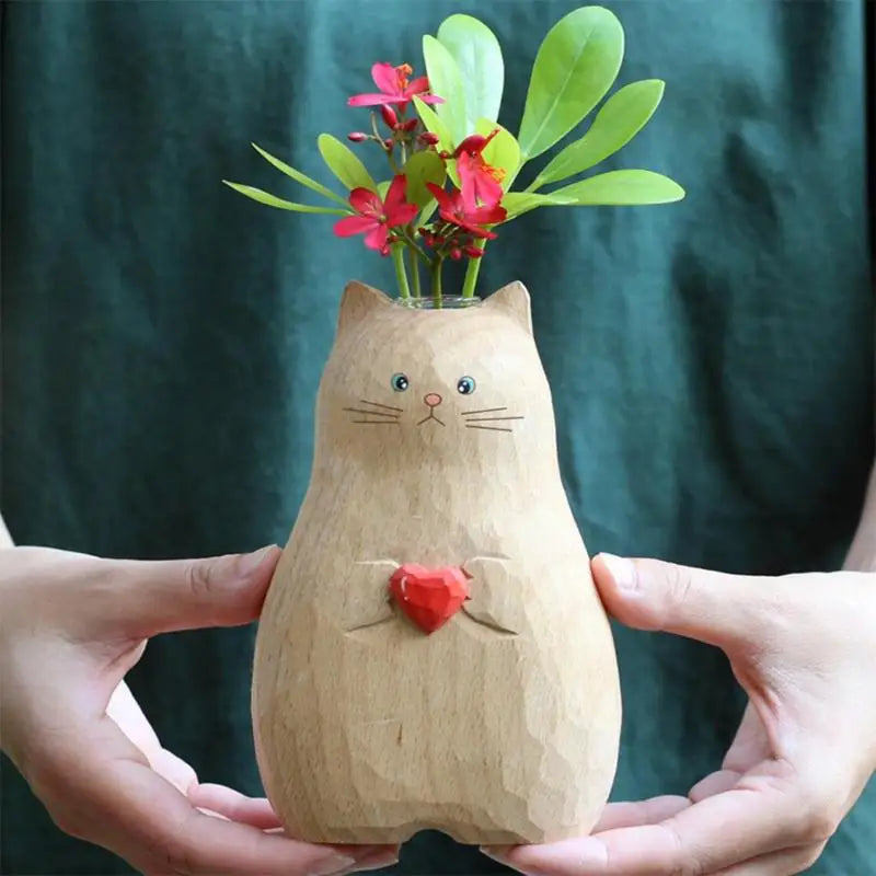 Süßer Katzen-Blumenvasen