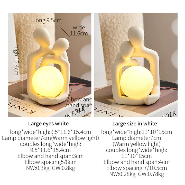 Eternal Bond Liebe Paar Nacht Dekor Lampe | Karnz