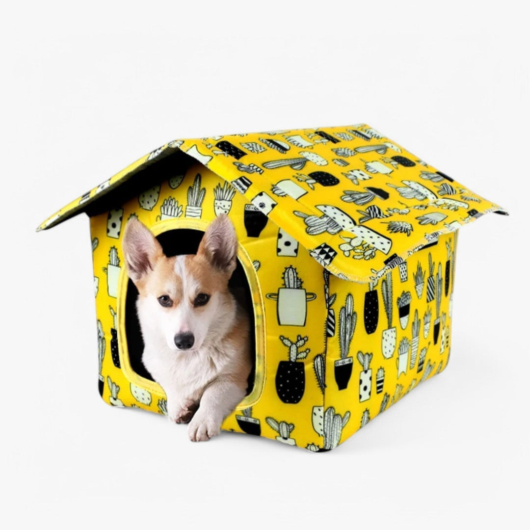 Wetterfeste Tierhaus "CozyNest" für Katzen und kleine Hunde | Karnz
