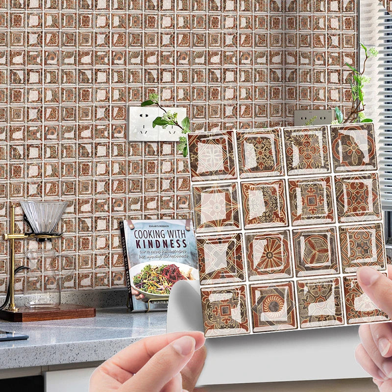 DecoMosaic 3D Mosaik Wandfliesen Aufkleber Karnz