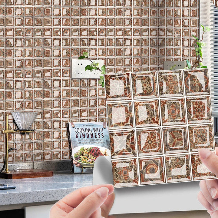 DecoMosaic 3D Mosaik Wandfliesen Aufkleber Karnz