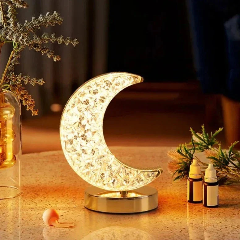 Halbmond Kristall Lampe | Karnz