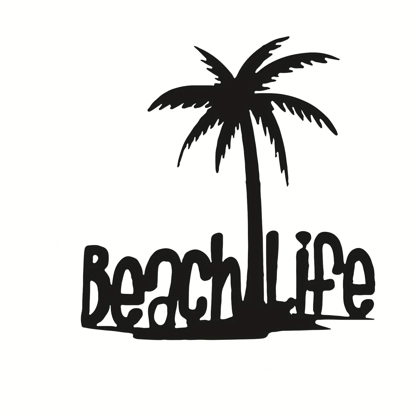 Beach Life Kokosnussbaum Metall Wandkunst 3D Dekoration Für Wohnzimmer Schlafzimmer Zuhause Büro Wand Dekoration | Karnz
