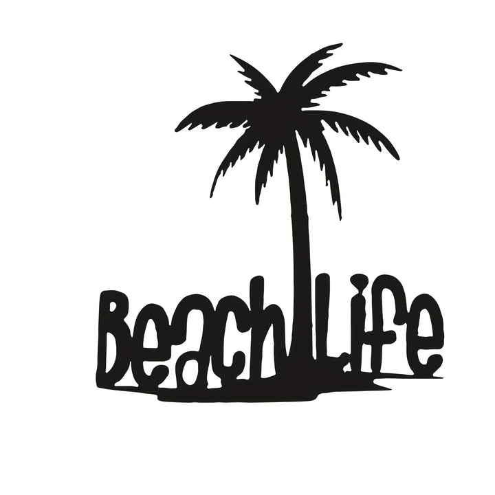Beach Life Kokosnussbaum Metall Wandkunst 3D Dekoration Für Wohnzimmer Schlafzimmer Zuhause Büro Wand Dekoration | Karnz