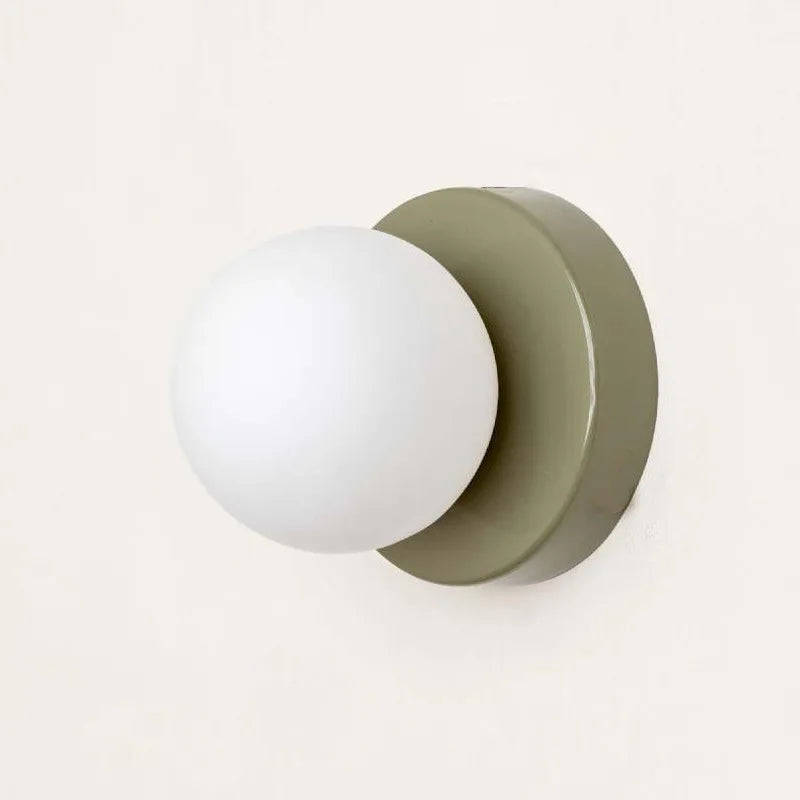 LumiGlobe – Moderne Wandleuchte mit Glasblock im Mid-Century-Stil