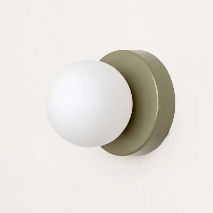 LumiGlobe – Moderne Wandleuchte mit Glasblock im Mid-Century-Stil