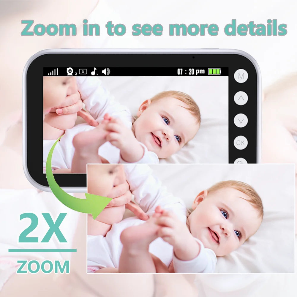 Baby Monitor Überwachung Nachtsicht Musik Nanny Kamera