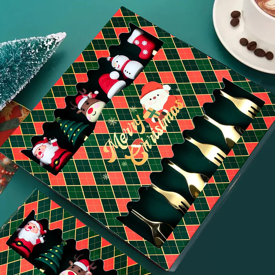 Elegantes Weihnachtsbesteckset für festliche Anlässe