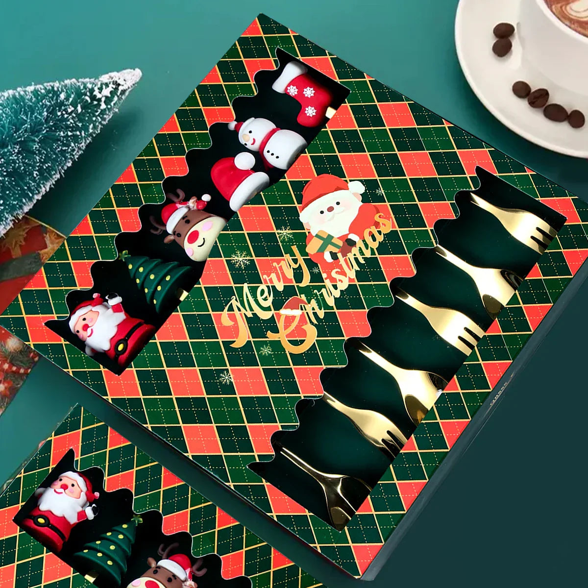 Elegantes Weihnachtsbesteckset für festliche Anlässe