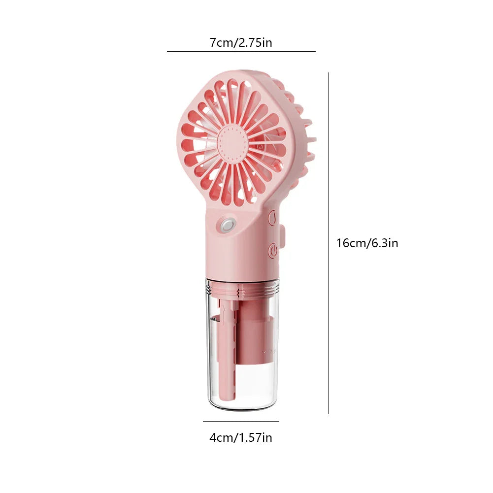 Handheld Mini Klimaanlage USB wiederaufladbarer tragbarer Luftbefeuchter Sprühkühler Kühlspray Luftbefeuchter Ventilator für Zuhause/Büro/Wohnheim | Karnz