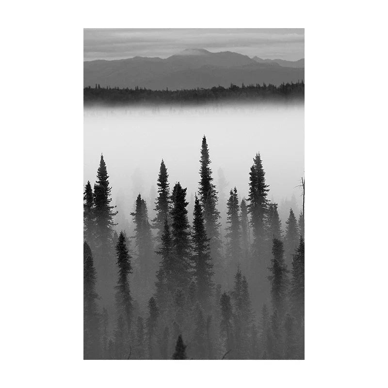 Nordische Wildnis Adler Reh Landschaft Wandkunst Fein Kunst Leinwanddrucke Bilder Für Wohnzimmer Esszimmer Nordische Heimdekoration | Karnz
