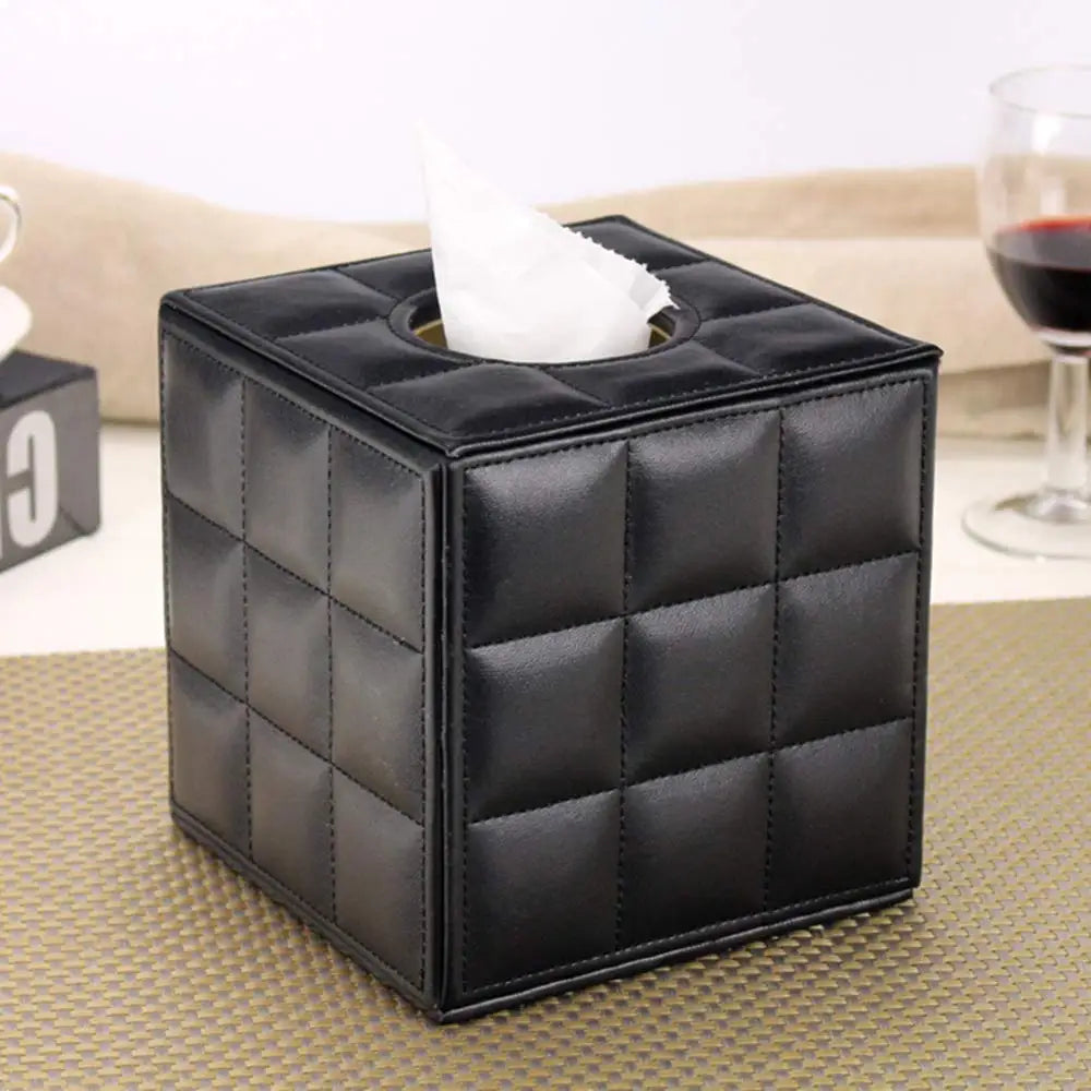 Stylische leichte Luxus-Leder-Taschentuchbox für Couchtisch Esszimmer Tisch Serviettenspender für Büro Schreibtisch Wohnzimmer Nordic Home Dekor Zubehör für modernes Wohnen | Karnz