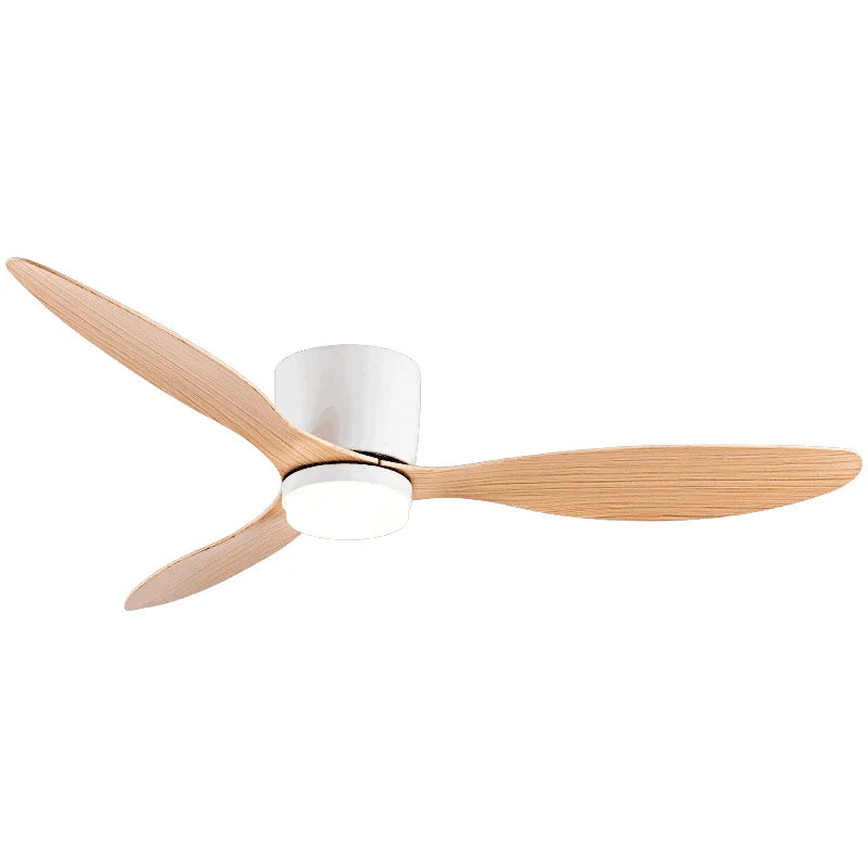 42-52 Zoll Deckenventilatoren mit DC-Motor — Fernbedienung Niedrigboden Kühlventilatoren, ohne Licht, weiße Holz- & schwarze Optionen | Karnz