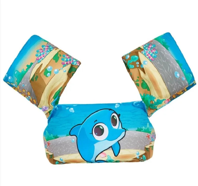 Karnz | FLOTTY Kinder Schwimmhilfe | Rettungsweste mit Armflügeln | Verstellbarer Doppelverschluss | Für Kinder bis 25 kg