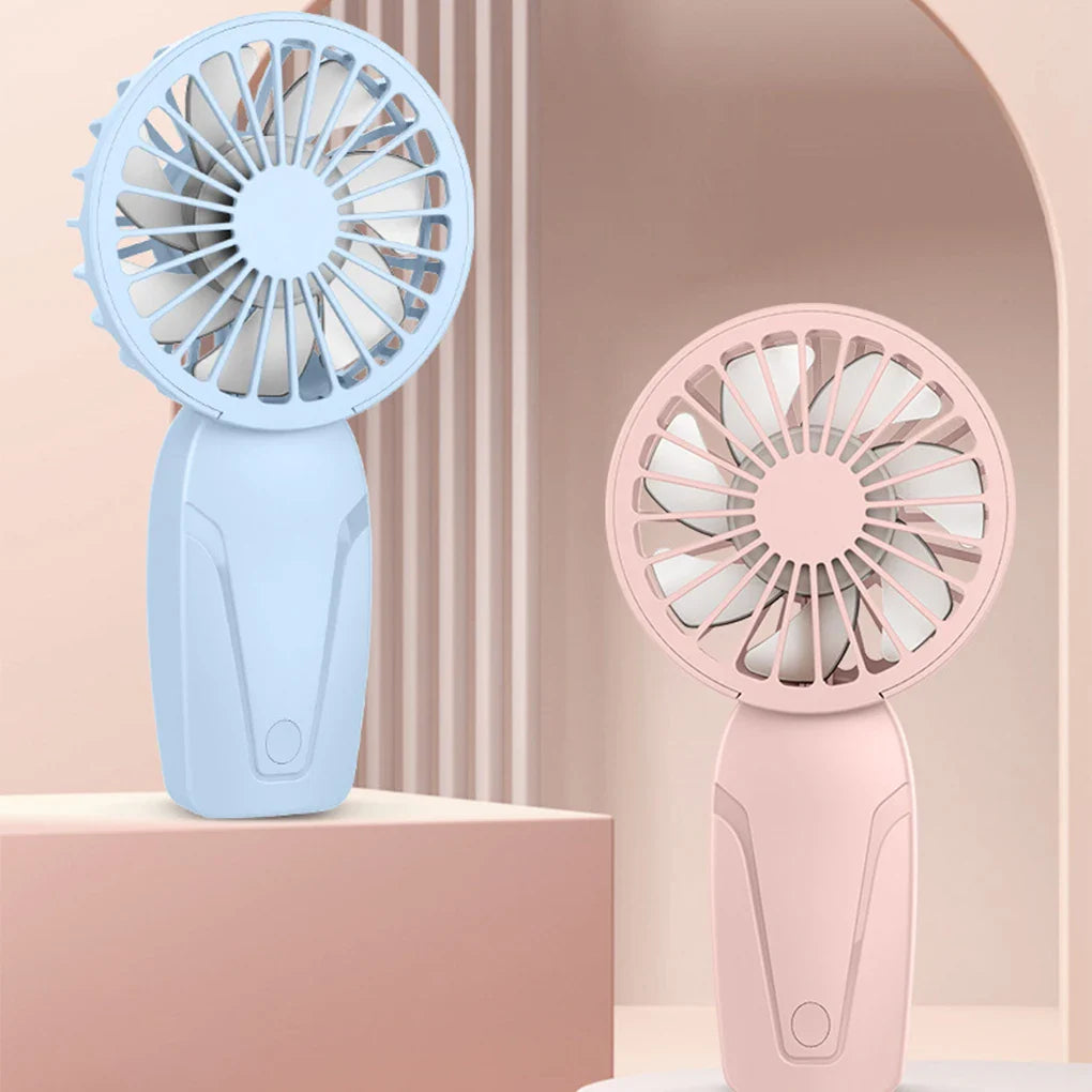 Portabler Handheld Mini Ventilator – Leichter ABS USB-wiederaufladbarer Taschenventilator für kühlende Erfrischung unterwegs | Karnz