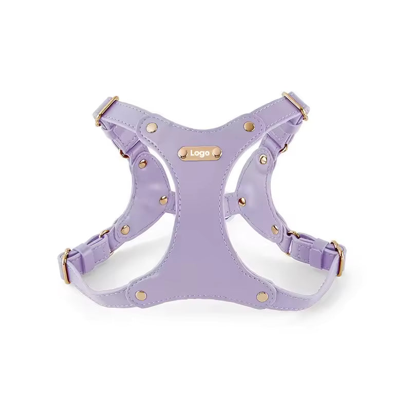 Verstellbares Leder-Hundegeschirr mit personalisierbarem Gravur Karnz