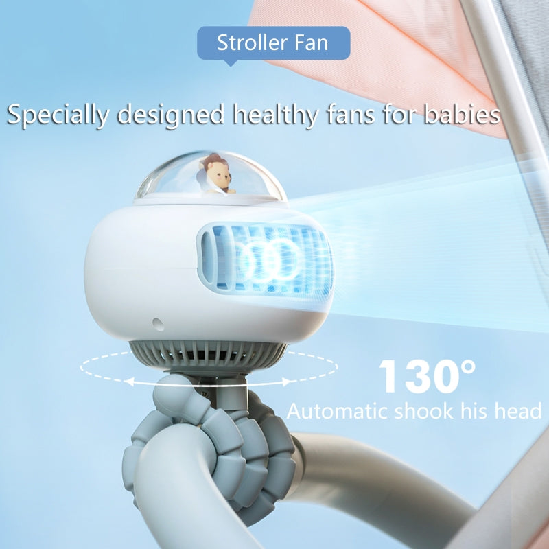 Tragbarer flexiKarnzer süßer Babywagenventilator | Karnz