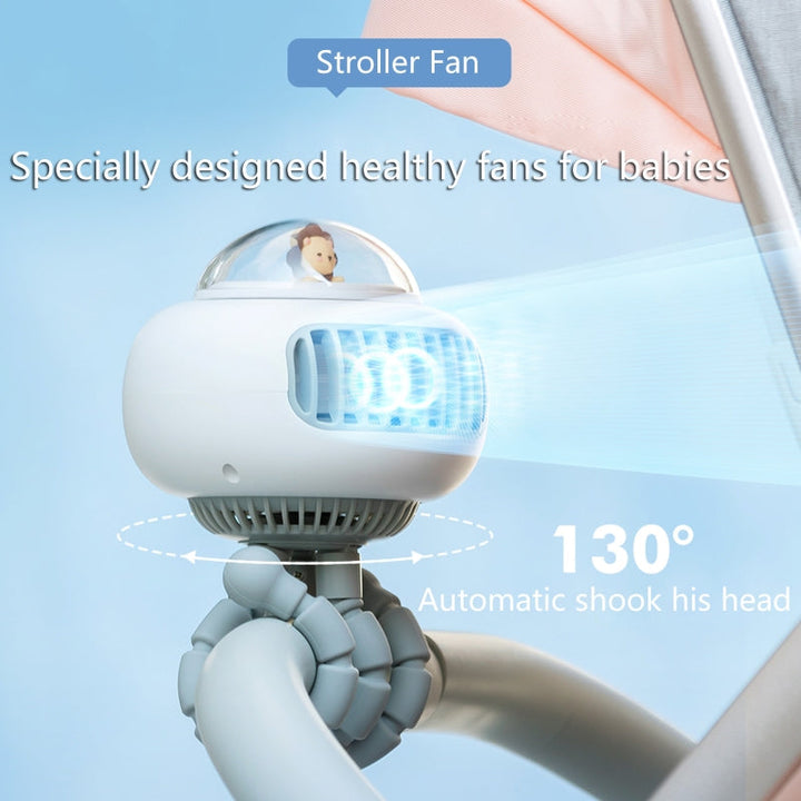 Tragbarer flexiKarnzer süßer Babywagenventilator | Karnz