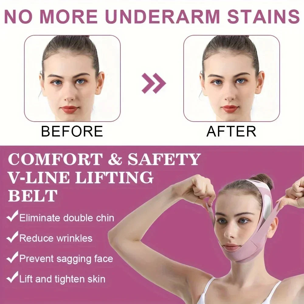 Karnz | V-Lifting Maske FaceForm | 360° Gesichtsstraffung | Atmungsaktiv & Elastisch | Für Damen & Herren