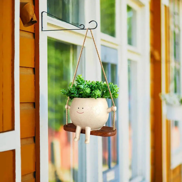 Swing Smiling Face Blumentopf | Karnz