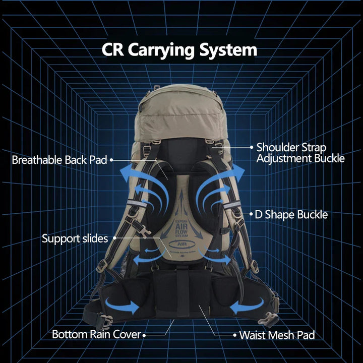 Outdoor Path Camping Rucksack mit großer Kapazität für Wanderer | Karnz