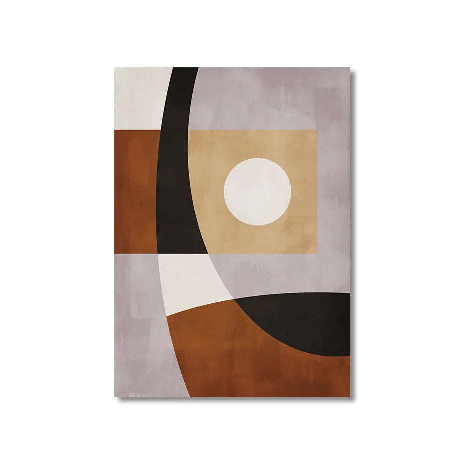 Modern Farbblock Geometrisch Abstrakte Wandkunst Fein Kunst Leinwanddruck Neutrale Farben Bild Für Wohnzimmer Esszimmer Schlafzimmer Kunst Dekor | Karnz