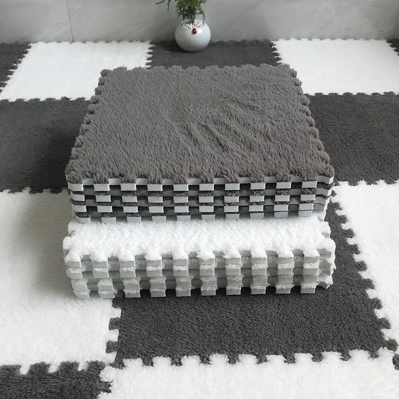 DIY Winter Plush Puzzle Mat | Karnz