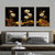 Set von 3PCs Weiße Goldene Lotus Exotische Florale Wandkunst Feine Kunst Leinwanddrucke Exotische Botanische Bilder Für Luxuriöses Wohnzimmer Esszimmer Schlafzimmer Kunstdekoration | Karnz